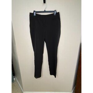 Laundry Black Dress Pants Women 10 Polyester Blend Mid-Rise Casual Office Style